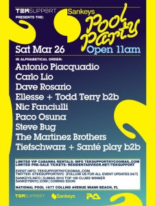The Sankeys Pool Party, The National Hotel, WMC (26-03-2011)
